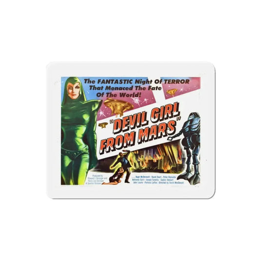 Devil Girl from Mars 1955 v2 Movie Poster Refrigerator Magnet 2 Inch - The Sticker Space