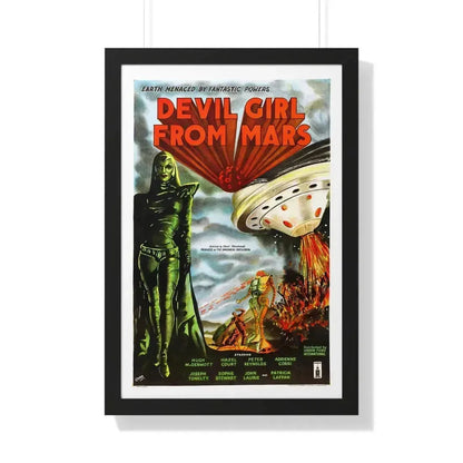 DEVIL GIRL FROM MARS (2) 1954 - Framed Movie Poster 20" x 30" Black - The Sticker Space
