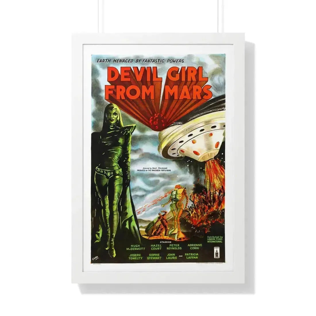 DEVIL GIRL FROM MARS (2) 1954 - Framed Movie Poster 20" x 30" White - The Sticker Space