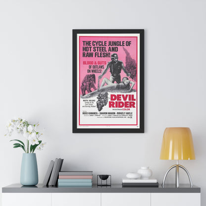 DEVIL RIDER 1970 - Framed Movie Poster-The Sticker Space