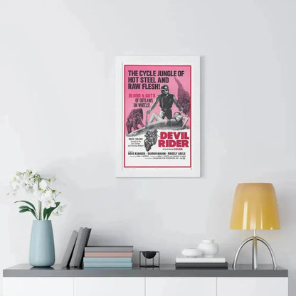 DEVIL RIDER 1970 - Framed Movie Poster - The Sticker Space