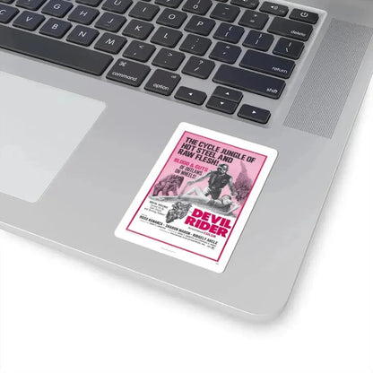Devil Rider! 1970 Movie Poster - STICKER Vinyl Kiss-Cut Decal - The Sticker Space