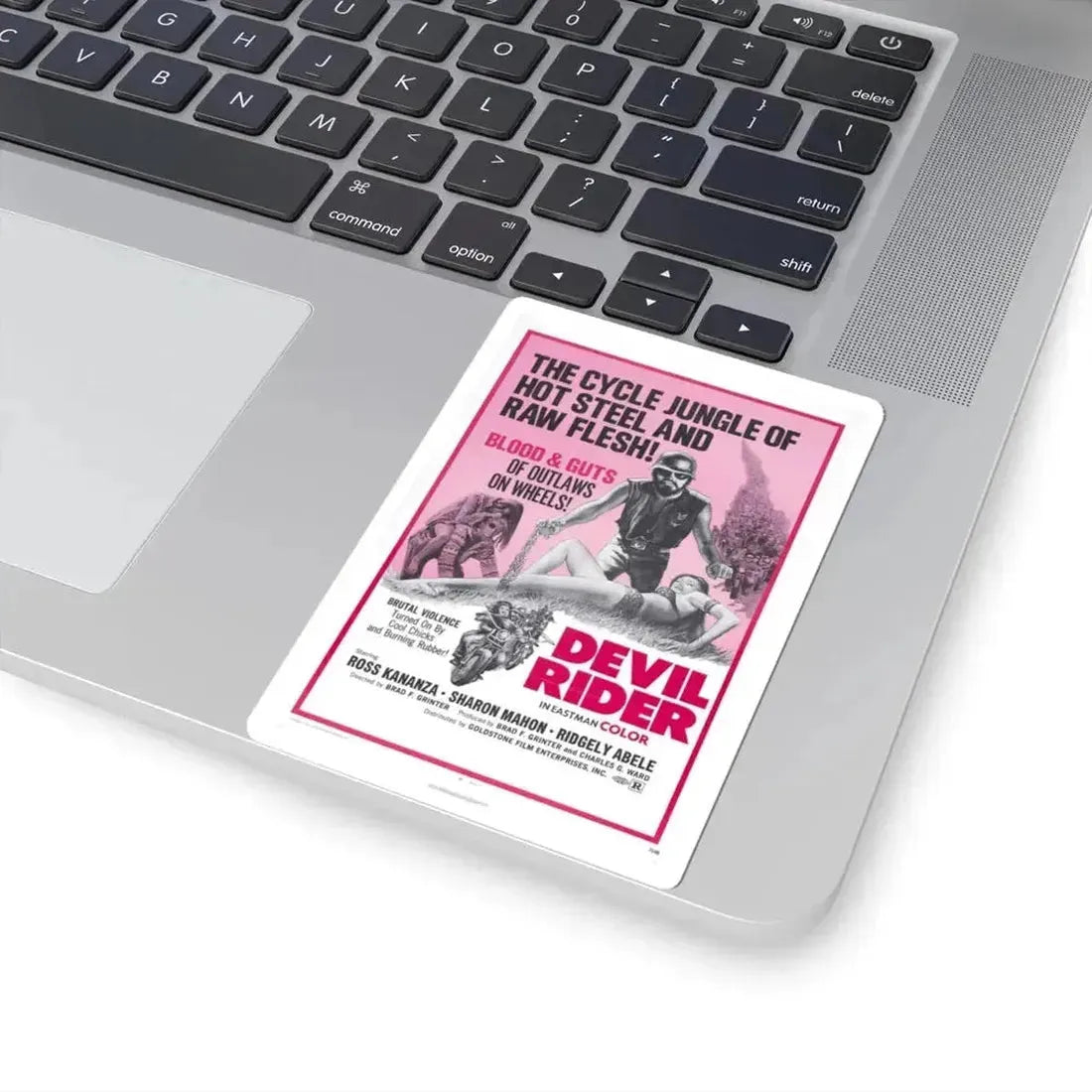 Devil Rider! 1970 Movie Poster - STICKER Vinyl Kiss-Cut Decal - The Sticker Space