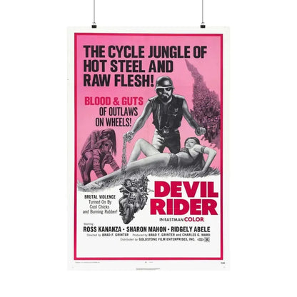 DEVIL RIDER 1970 - Paper Movie Poster 24″ x 36″ Matte - The Sticker Space