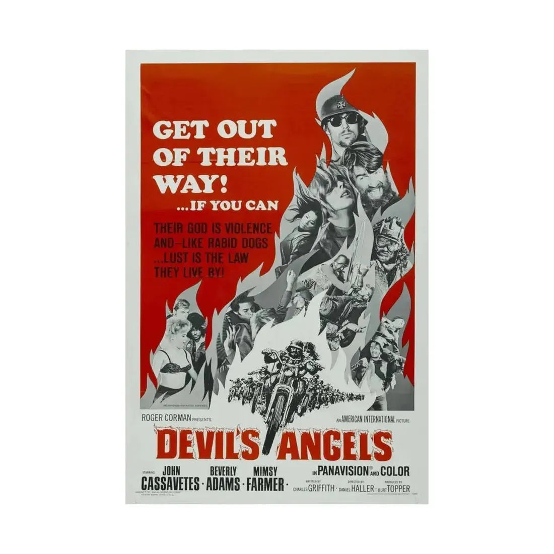 DEVIL'S ANGELS 1967 - Paper Movie Poster - The Sticker Space