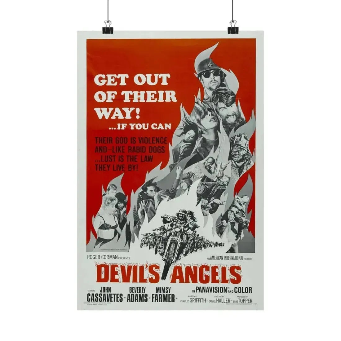 DEVIL'S ANGELS 1967 - Paper Movie Poster - The Sticker Space
