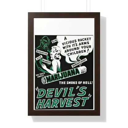 DEVIL'S HARVEST 1942 - Framed Movie Poster - The Sticker Space