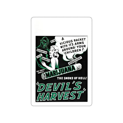 DEVIL'S HARVEST 1942 Movie Poster STICKER Vinyl Die-Cut Decal 5 Inch - The Sticker Space