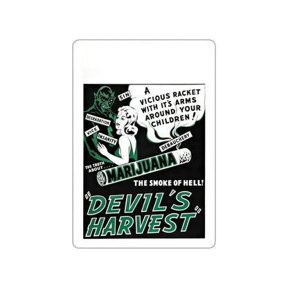 DEVIL'S HARVEST 1942 Movie Poster STICKER Vinyl Die-Cut Decal 6 Inch - The Sticker Space