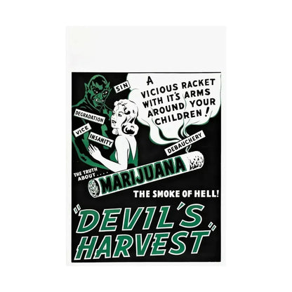 DEVIL'S HARVEST 1942 - Paper Movie Poster - The Sticker Space