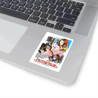 DEVIL'S ISLAND LOVERS 1973 Movie Poster - STICKER Vinyl Kiss-Cut Decal - The Sticker Space