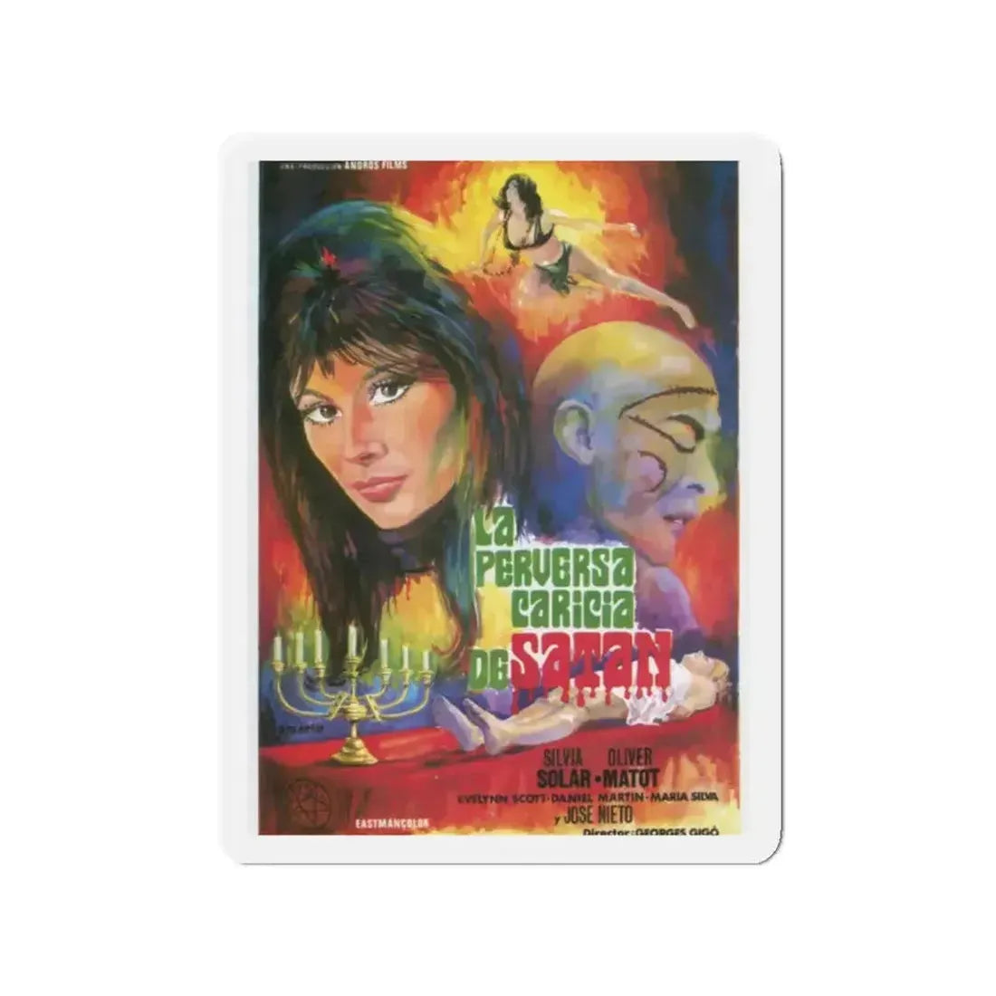 DEVIL'S KISS 1976 Movie Poster - Refrigerator Magnet - The Sticker Space