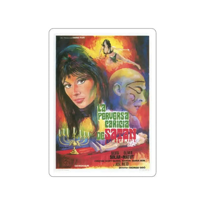 DEVIL'S KISS 1976 Movie Poster STICKER Vinyl Die-Cut Decal - The Sticker Space