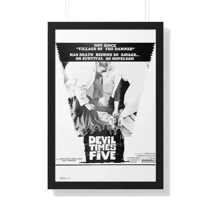 DEVIL TIMES FIVE 1974 - Framed Movie Poster 20" x 30" Black - The Sticker Space