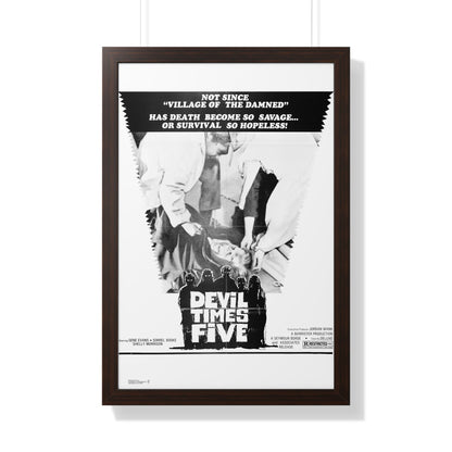 DEVIL TIMES FIVE 1974 - Framed Movie Poster-20" x 30"-The Sticker Space