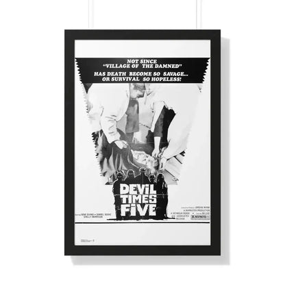 DEVIL TIMES FIVE 1974 - Framed Movie Poster - The Sticker Space