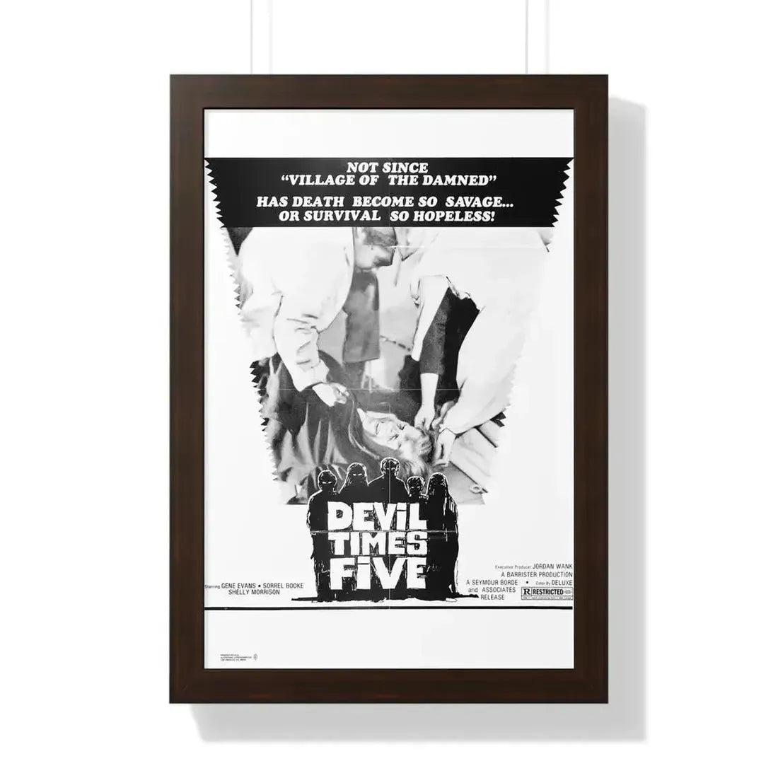 DEVIL TIMES FIVE 1974 - Framed Movie Poster - The Sticker Space