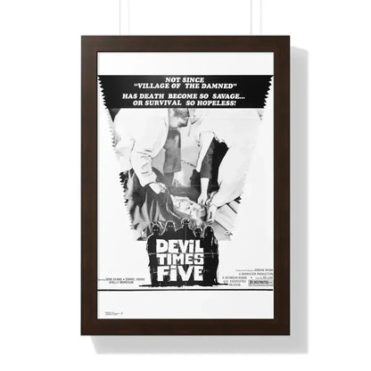 DEVIL TIMES FIVE 1974 - Framed Movie Poster - The Sticker Space