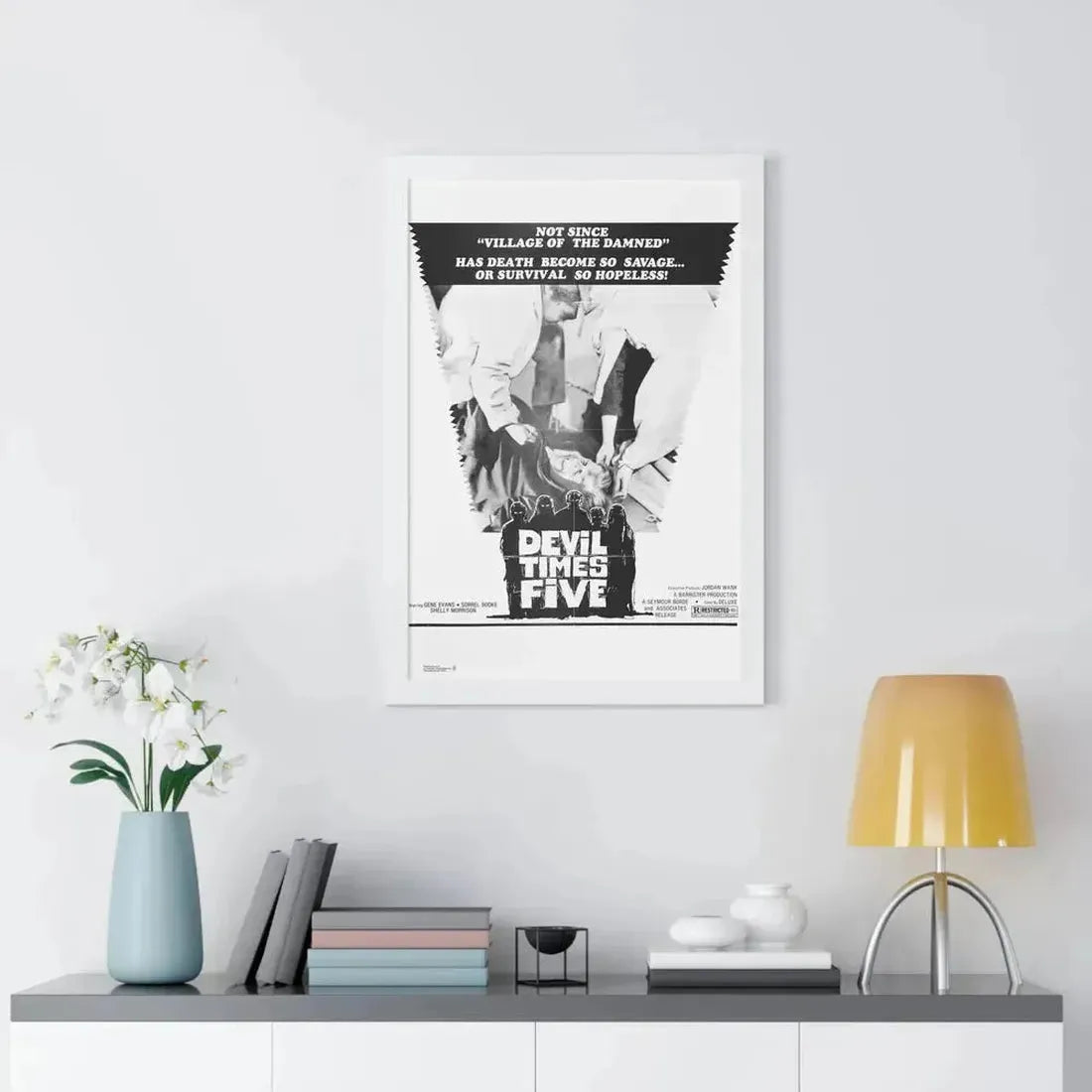DEVIL TIMES FIVE 1974 - Framed Movie Poster - The Sticker Space