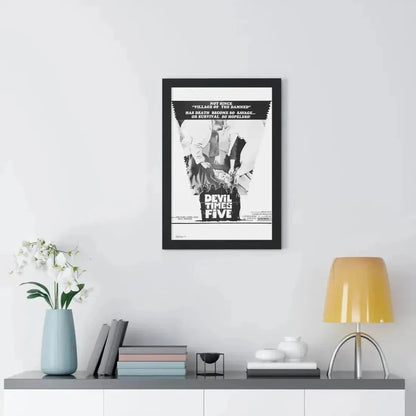 DEVIL TIMES FIVE 1974 - Framed Movie Poster - The Sticker Space