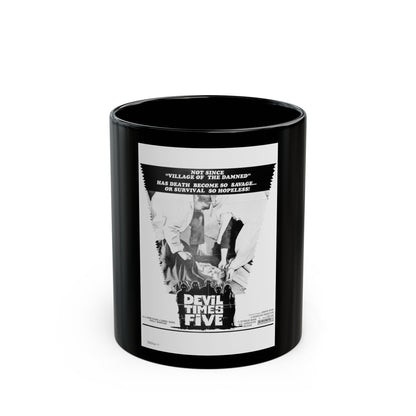 DEVIL TIMES FIVE 1974 Movie Poster - Black Coffee Mug-11oz-The Sticker Space