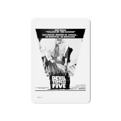 DEVIL TIMES FIVE 1974 Movie Poster - Refrigerator Magnet 6 Inch - The Sticker Space