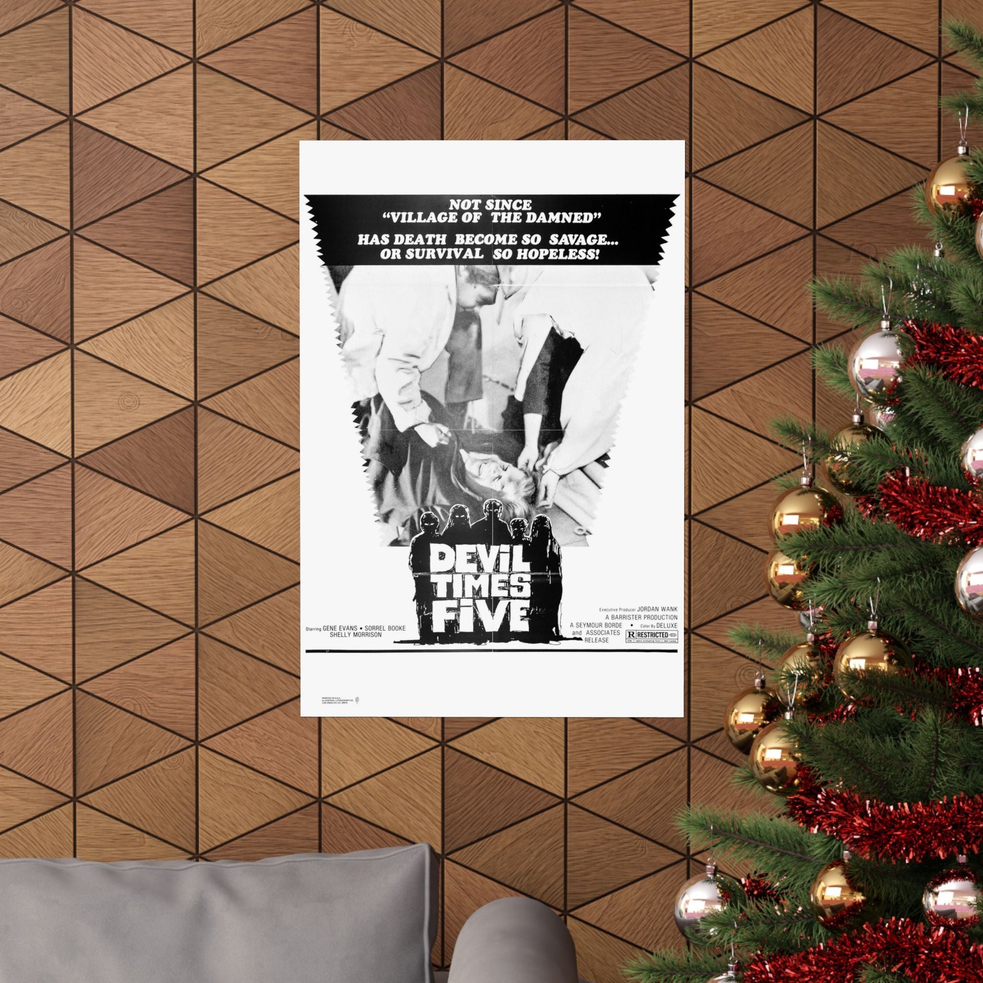 DEVIL TIMES FIVE 1974 - Paper Movie Poster-The Sticker Space