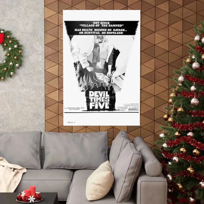 DEVIL TIMES FIVE 1974 - Paper Movie Poster - The Sticker Space
