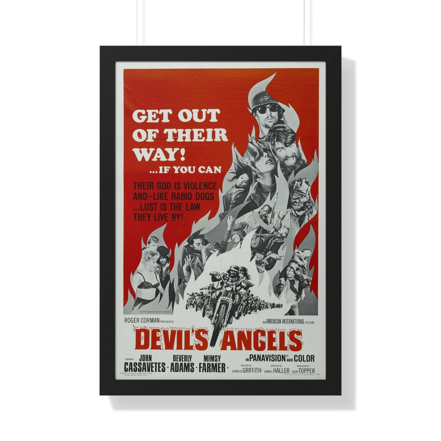 DEVIL'S ANGELS 1967 - Framed Movie Poster-20" x 30"-The Sticker Space