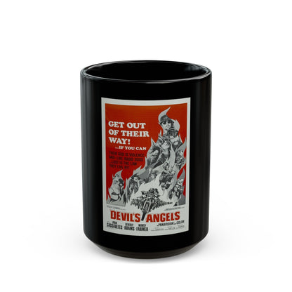 DEVIL'S ANGELS 1967 Movie Poster - Black Coffee Mug-15oz-The Sticker Space