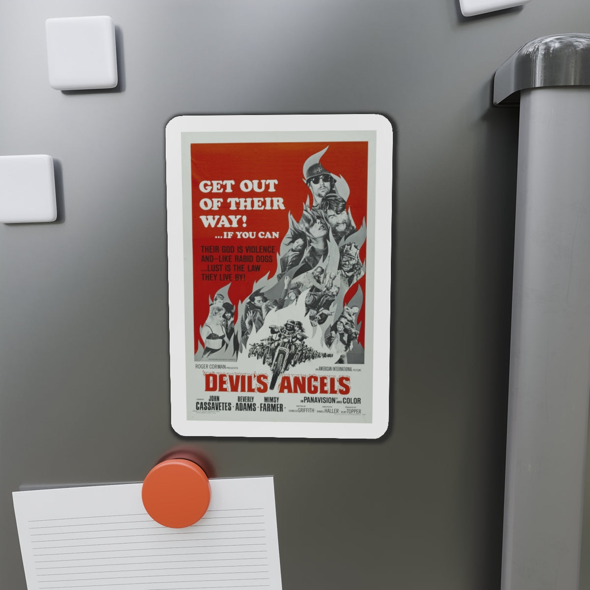 DEVIL'S ANGELS 1967 Movie Poster - Die-Cut Magnet-The Sticker Space