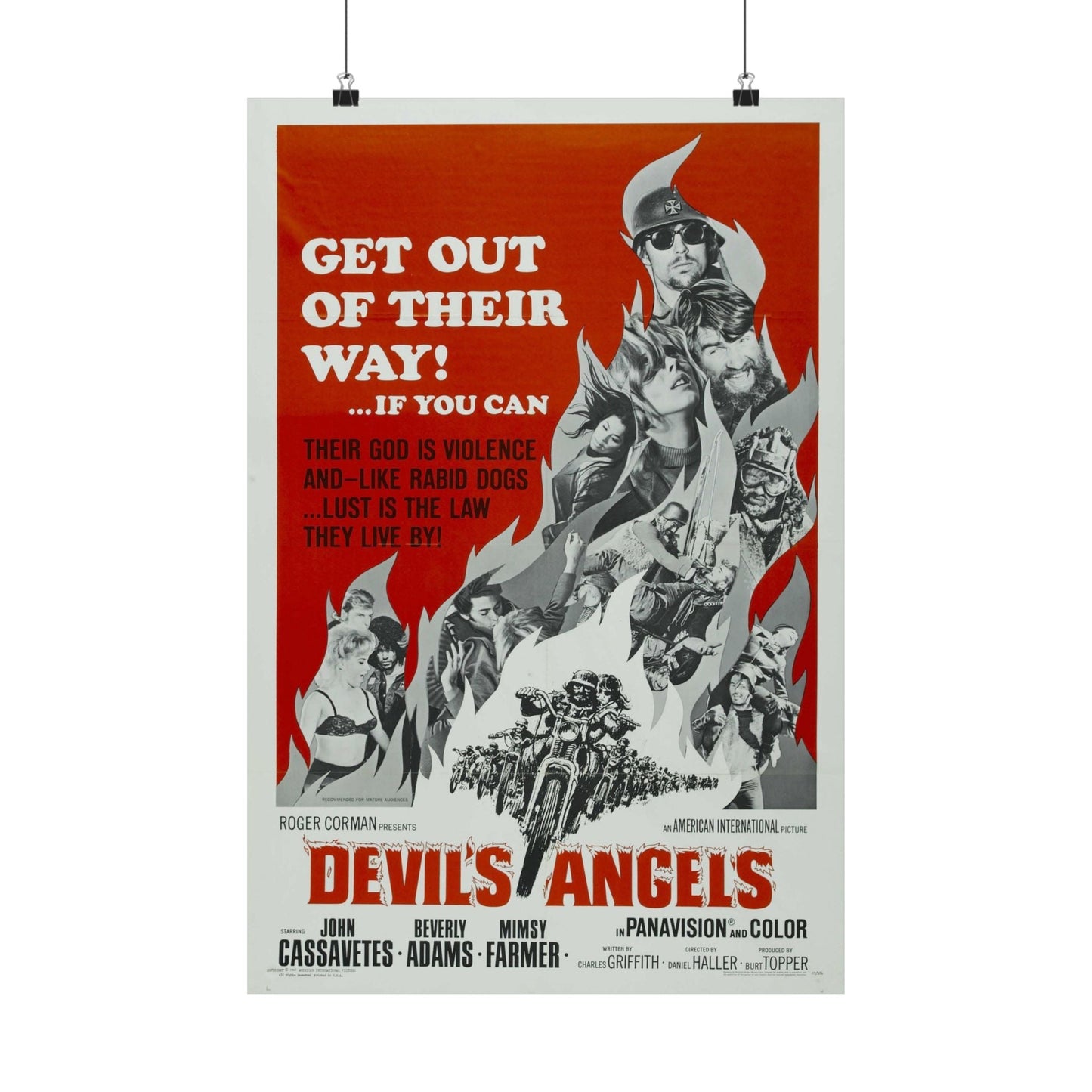 DEVIL'S ANGELS 1967 - Paper Movie Poster-16″ x 24″-The Sticker Space