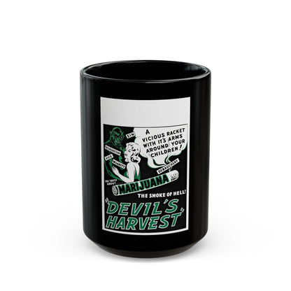 DEVIL'S HARVEST 1942 Movie Poster - Black Coffee Mug-15oz-The Sticker Space