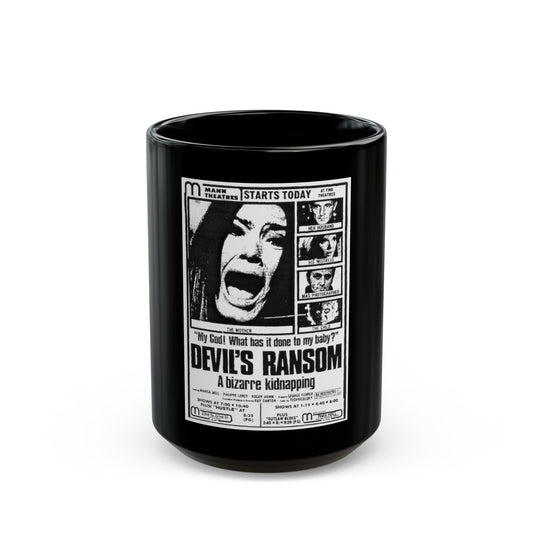 DEVIL'S RANSOM 1971 Movie Poster - Black Coffee Mug-15oz-The Sticker Space