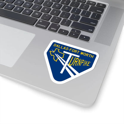 DFW Turnpike Shield (Texas) (Road Sign) STICKER Vinyl Kiss-Cut Decal - The Sticker Space