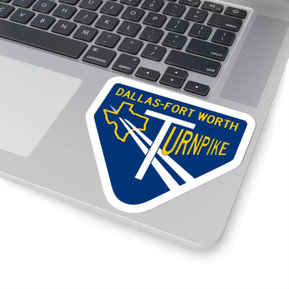 DFW Turnpike Shield (Texas) (Road Sign) STICKER Vinyl Kiss-Cut Decal - The Sticker Space