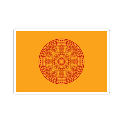 Dharmacakra flag Thailand (Thailand) STICKER Vinyl Kiss-Cut Decal 6 Inch White - The Sticker Space