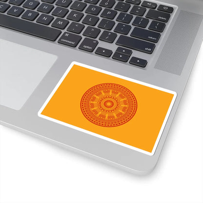 Dharmacakra flag Thailand (Thailand) STICKER Vinyl Kiss-Cut Decal - The Sticker Space