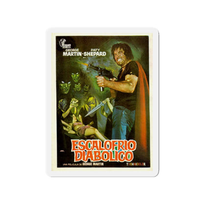 DIABOLICAL SHUDDER 1972 Movie Poster - Die-Cut Magnet-3" x 3"-The Sticker Space