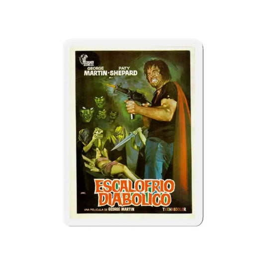 DIABOLICAL SHUDDER 1972 Movie Poster - Refrigerator Magnet 6 Inch - The Sticker Space
