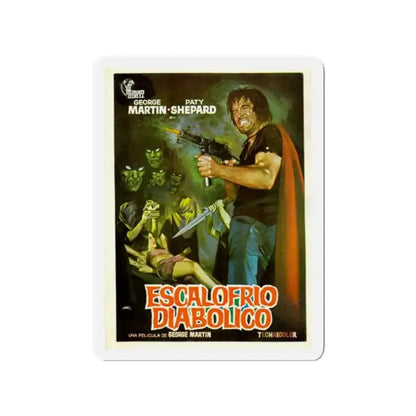DIABOLICAL SHUDDER 1972 Movie Poster - Refrigerator Magnet - The Sticker Space