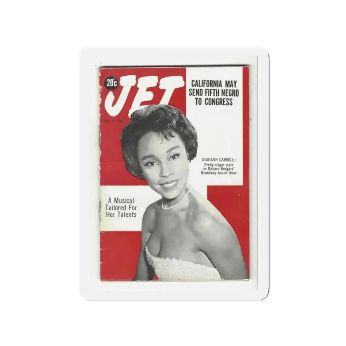 Diahann Carroll #36 - Mag. Cover (Vintage Female Icon) Refrigerator Magnet - The Sticker Space