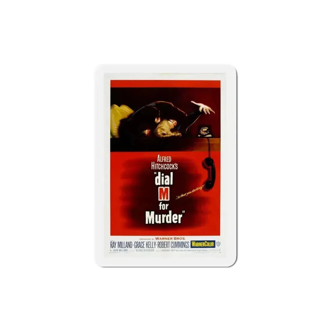 Dial M for Murder 1954 Movie Poster Refrigerator Magnet 4 Inch - The Sticker Space