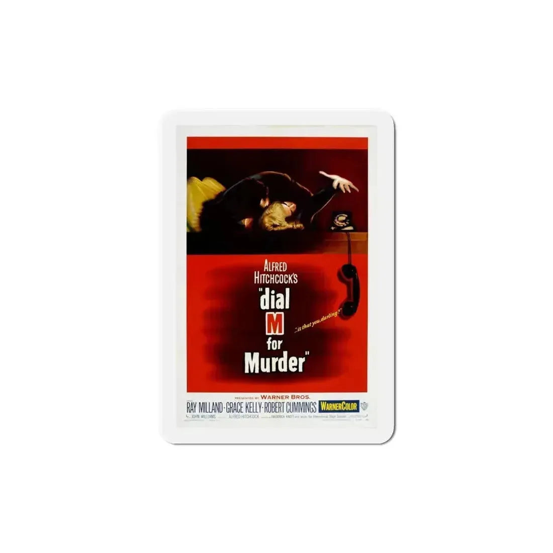 Dial M for Murder 1954 Movie Poster Refrigerator Magnet 5 Inch - The Sticker Space