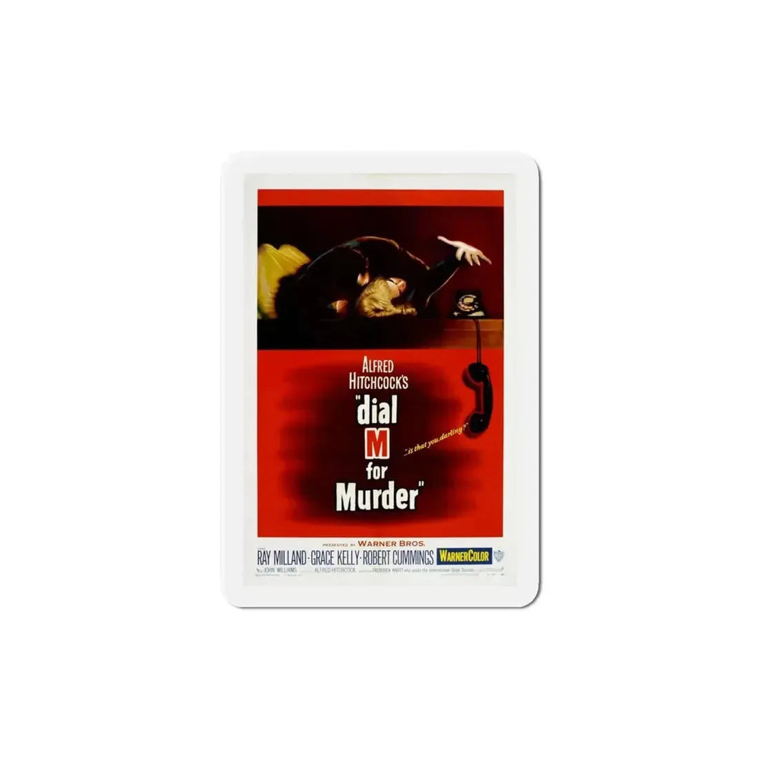 Dial M for Murder 1954 Movie Poster Refrigerator Magnet - The Sticker Space