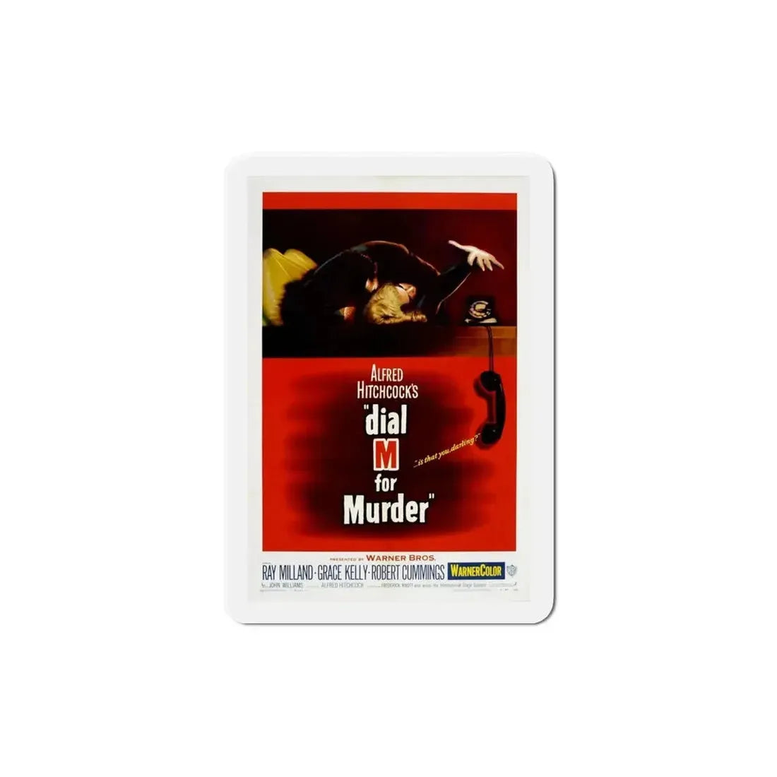 Dial M for Murder 1954 Movie Poster Refrigerator Magnet - The Sticker Space