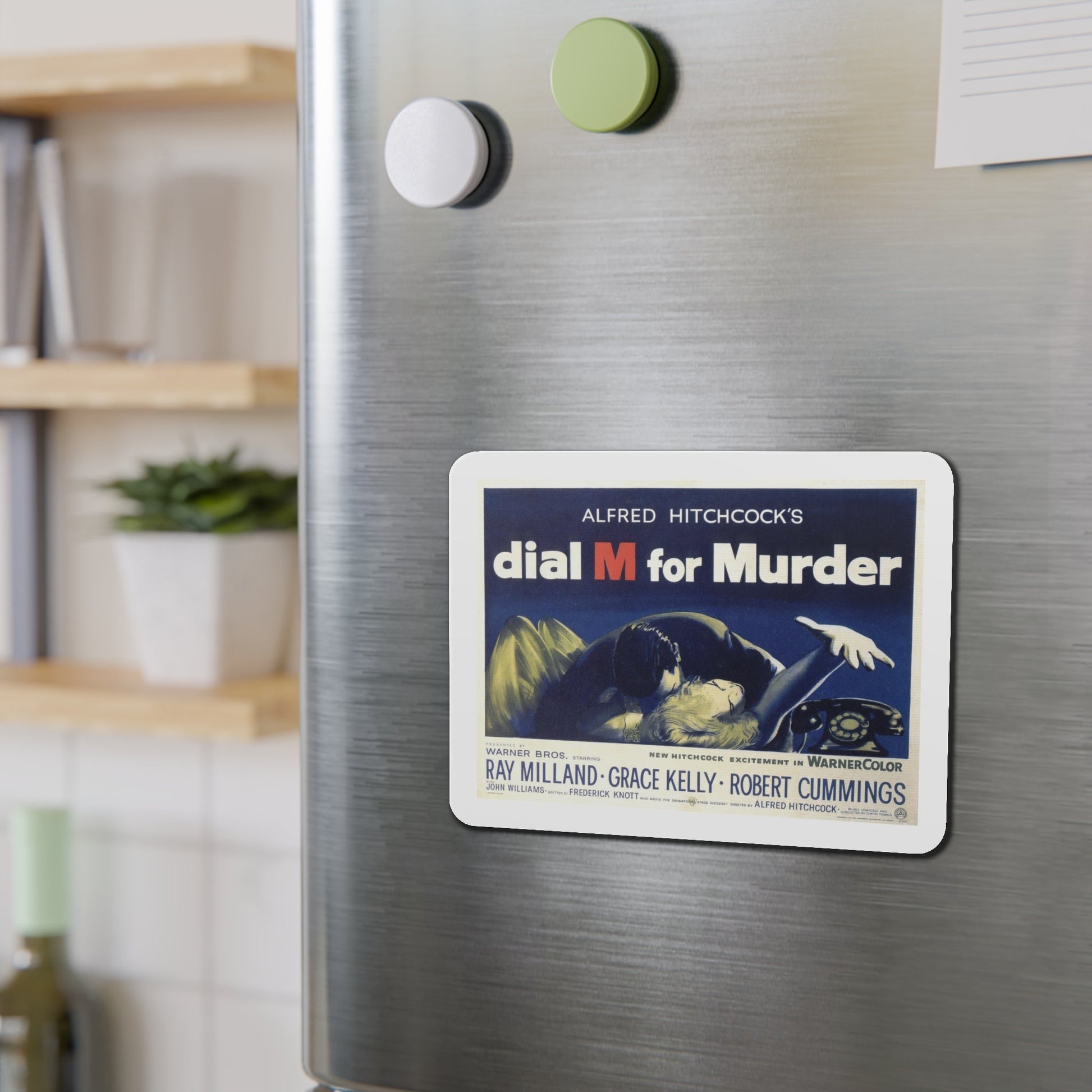 Dial M for Murder 1954 v2 Movie Poster Die-Cut Magnet-The Sticker Space