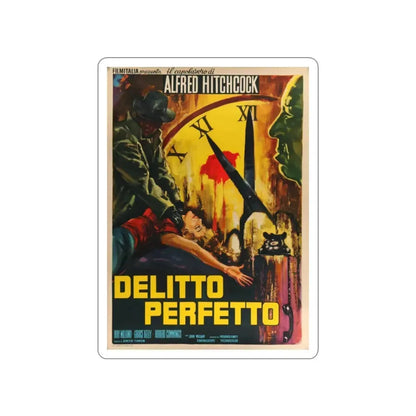 DIAL M FOR MURDER (ITALIAN) 1954 Movie Poster STICKER Vinyl Die-Cut Decal 2 Inch - The Sticker Space