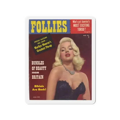 Diana Dors #129 - Mag. Cover (Vintage Female Icon) Refrigerator Magnet - The Sticker Space