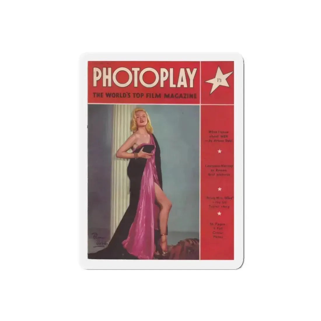 Diana Dors #130 - Mag. Cover (Vintage Female Icon) Refrigerator Magnet - The Sticker Space